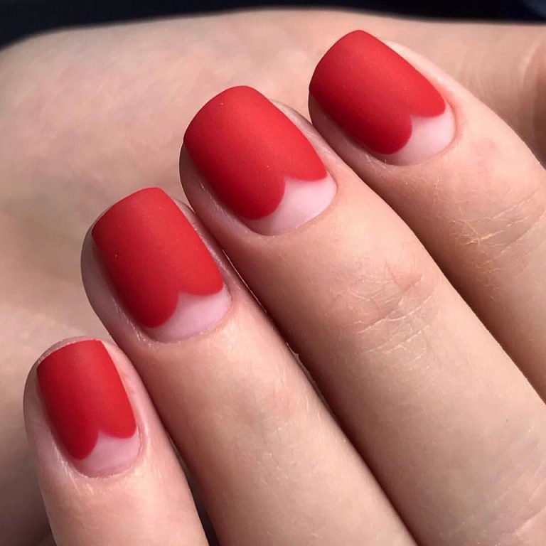 красивые красные ногти