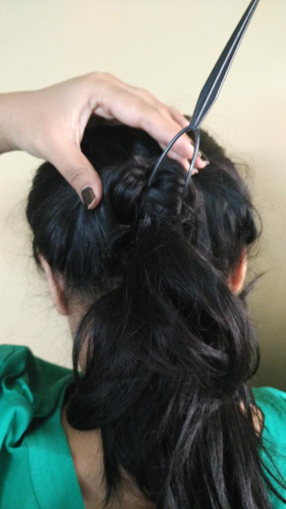 прически с помощью петли для волос