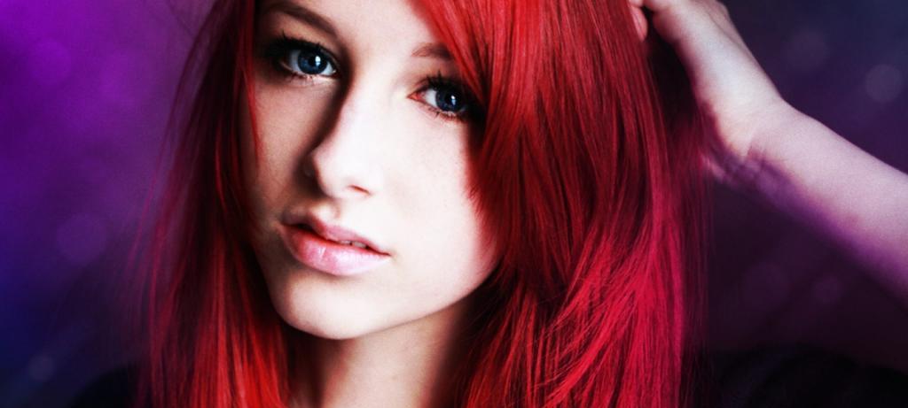 Красно - рыжий оттенок волос