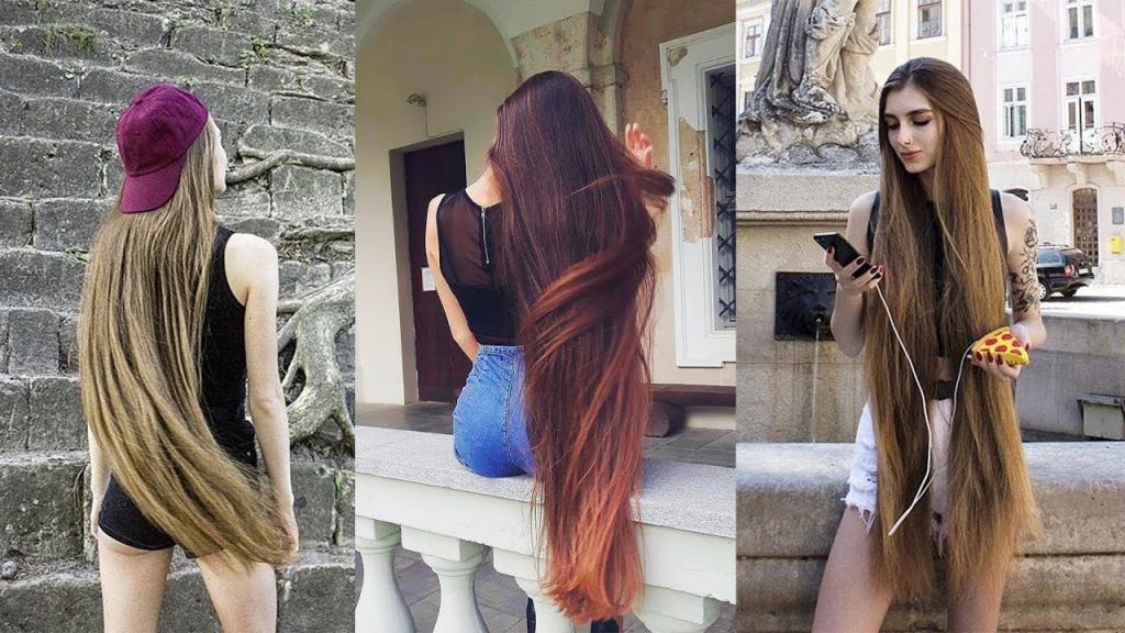 девушки с длинными волосами разного цвета